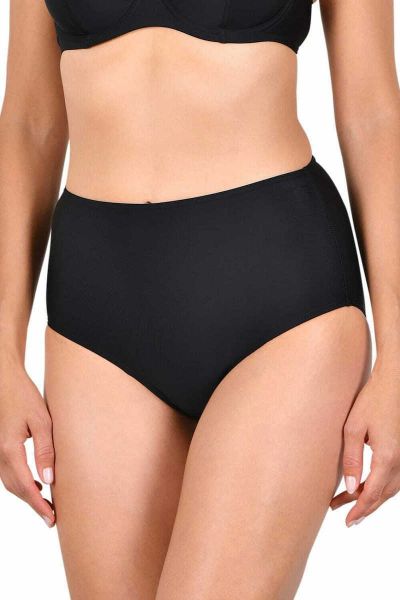 Εικόνα της Naturana Μαύρο γυναικείο σλιπ μαγιό κλασικό ψηλοκάβαλο.