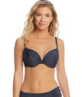 Εικόνα της Panache γκρι σκούρο μαγιό top με μπανέλα και ελαφριά επένδυση.