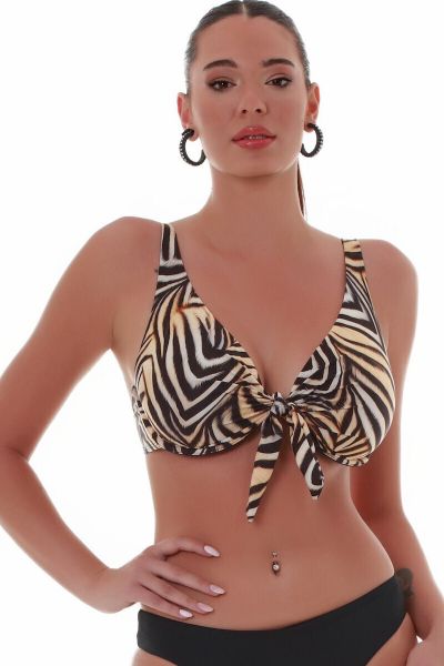 Εικόνα της Bluepoint Bikini Σουτιέν Animal Print Beige-black Cup D 25066040D-19