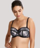 Εικόνα της Panache swim snake print μαγίο top με μπανέλες & ελαφριά επένδυση.