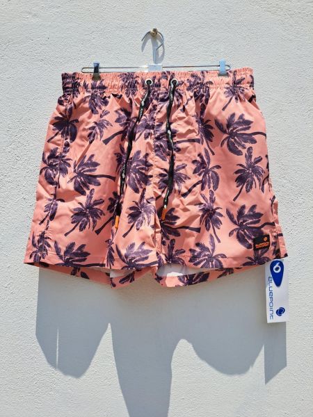 Εικόνα της Bluepoint Σομόν/Μωβ Ανδιρκό Μαγιό Σορτς.