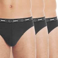 Εικόνα της Dim Ανδρικά Σλιπ Μαύρα 3Pack 6595-91