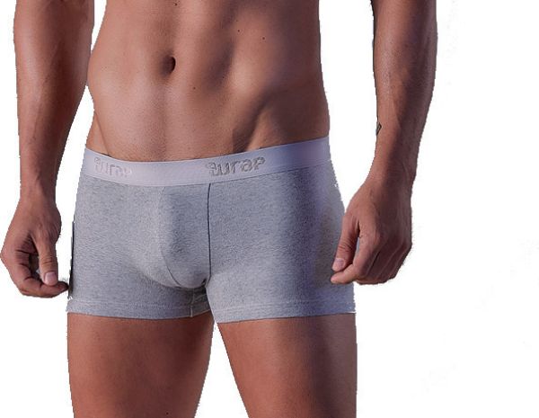 Εικόνα της CuWrap Δυάδα ανδρικό boxer γκρι ανοιχτό με εξωτερικό λάστιχο.