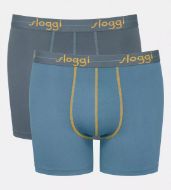 Εικόνα της 2Pack Sloggi Men Start Short Boxer Ανθρακί/Ραφ.