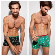 Εικόνα της Ysabel Mora Ανδρικά Μποξεράκια Μαύρα με Σχέδια 2Pack 20335