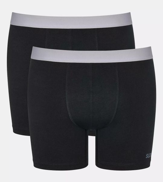 Εικόνα της 2Pack Sloggi Boxer Short ABC Go Μαύρα.