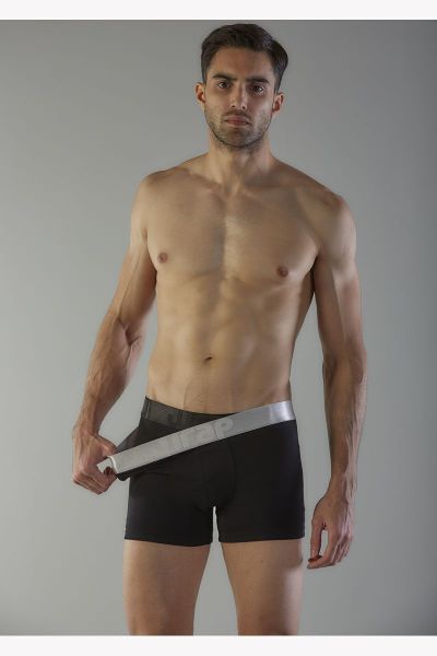 Εικόνα της My Wrap Ανδρικά Μποξεράκια Μαύρα 2Pack 520717 Grey/Black