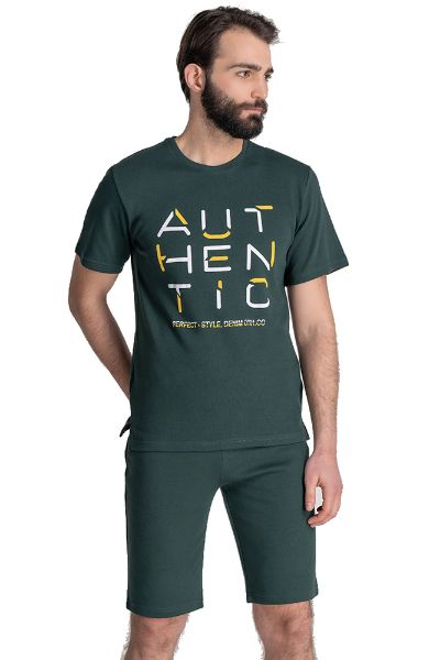 Εικόνα της Οδυσσεύ βαμβακερή κυπαρισσί ανδρική πιτζάμα.