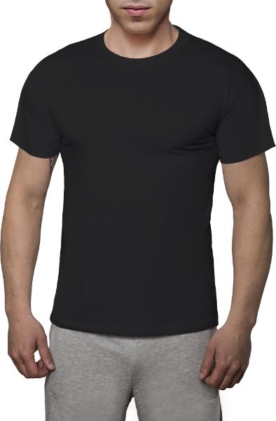 Εικόνα της Μαύρη φαρδιά ανδρική φανέλα τύπου T-Shirt.