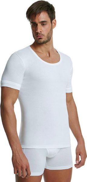 Εικόνα της Palco 6/524 Ανδρική Φανέλα Κοντομάνικη σε Λευκό Χρώμα