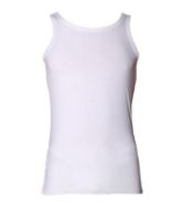 Εικόνα της Kybbvs λευκή αμάνικη ανδρική φανέλα.