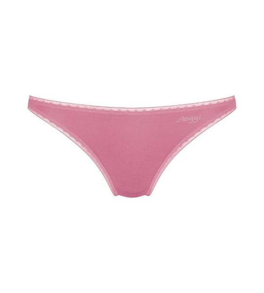 Εικόνα της Sloggi Go H Mini Βαμβακερά Γυναικεία Slip 2Pack Pink/Grey 10207411-M013
