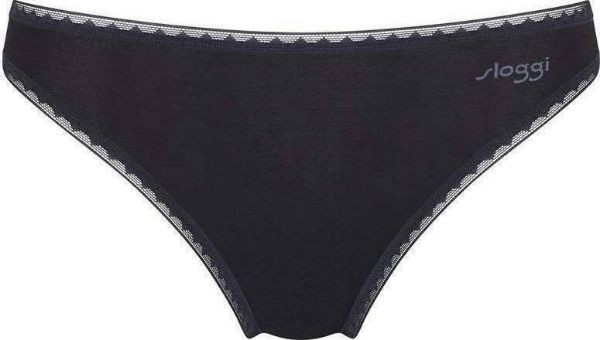 Εικόνα της 2Pack Go H Tai Βαμβακερά Γυναικεία Slip  Μαύρα.