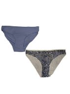 Εικόνα της 2 Pack Walk Bamboo Slip Γαλάζιο/Εκρού Εμπριμέ.