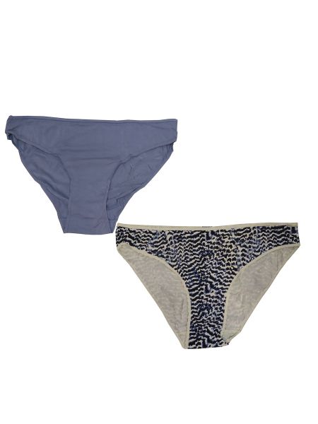 Εικόνα της 2 Pack Walk Bamboo Slip Γαλάζιο/Εκρού Εμπριμέ.