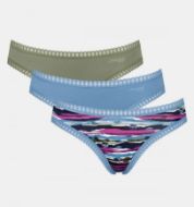 Εικόνα της 3Pack Sloggi Go Crush Mini Γυναικεία Slip Χακί/Ραφ/Εμπριμέ.