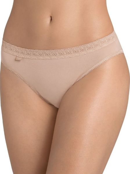 Εικόνα της Sloggi Evernew Tai Βαμβακερό Slip με Δαντέλα σε Μπεζ χρώμα 10162960-00LZ