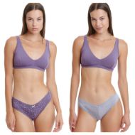 Εικόνα της Walk Γυναικεία Slip 2Pack Μωβ W2014-62