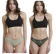 Εικόνα της Walk Bamboo Γυναικεία Slip 2Pack Πράσινα W2012-55