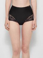 Εικόνα της Gisela μαύρο ψηλόμεσο σφιχτό slip με δαντέλα.