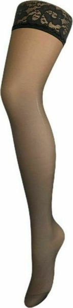 Εικόνα της IDER Top Libertee Lycra Γυναικείες Ψηλές Κάλτσες 15 Den Μαύρες 1307