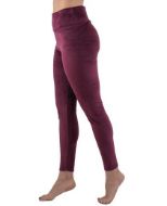 Εικόνα της Wrap Legging γυναικείο βελούδινο Burgundy.