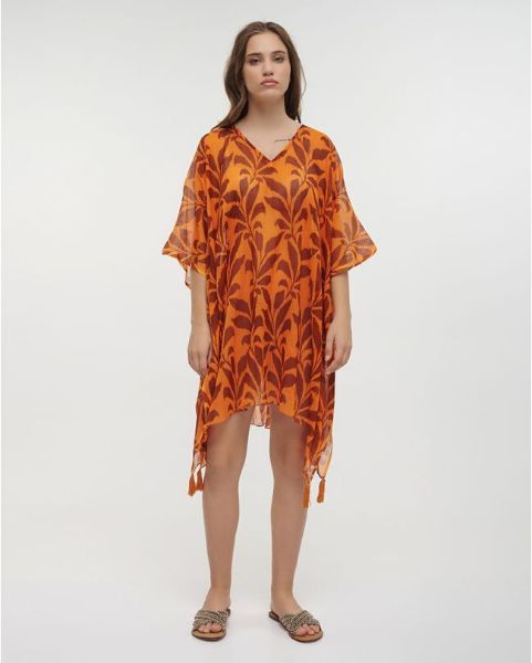 Εικόνα της BLE ΚΑΦΤΑΝΙ ΠΟΡΤΟΚΑΛΙ ΜΕ ΦΥΛΛΑ ONE SIZE (100% COTTON)