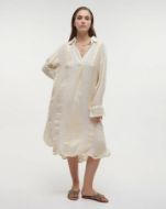 Εικόνα της Ble Resort Collection Γυναικείο Καφτάνι Παραλίας Μπεζ 5-41-346-0351