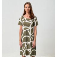 Εικόνα της Vamp 18383 Γυναικείο Κοντό Φόρεμα Παραλίας Πράσινο