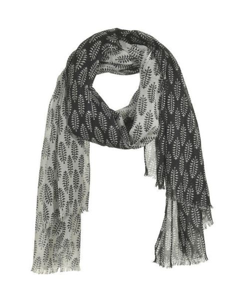 Εικόνα της BLE ΦΟΥΛΑΡΙ/ ΠΑΡΕΟ ΜΑΥΡΟ ΜΕ ΛΕΥΚΑ ΦΥΛΛΑ 100Χ180 (100% COTTON). (ΚΩΔ.:  5-43-955-0042)