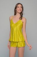 Εικόνα της Milena by Paris Καλοκαιρινό Σατέν Babydoll Lemon 004189-Lemon