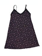 Εικόνα της Elite μαύρο λαχούρι νυχτικό με ρυθμιζόμενες ράντες.