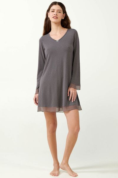 Εικόνα της Vamp Χειμερινό Γυναικείο Νυχτικό Γκρι 21815