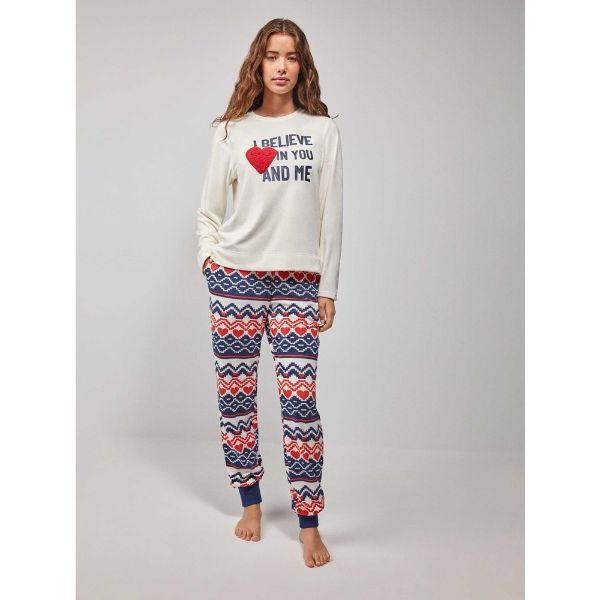 Εικόνα της Gisela Χειμερινό Γυναικείο Σετ Πιτζάμας Fleece 2/20207