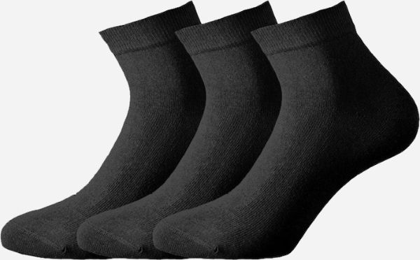 Εικόνα της Walk Ανδρικές Μονόχρωμες Κάλτσες Μαύρες 3Pack V16-020202