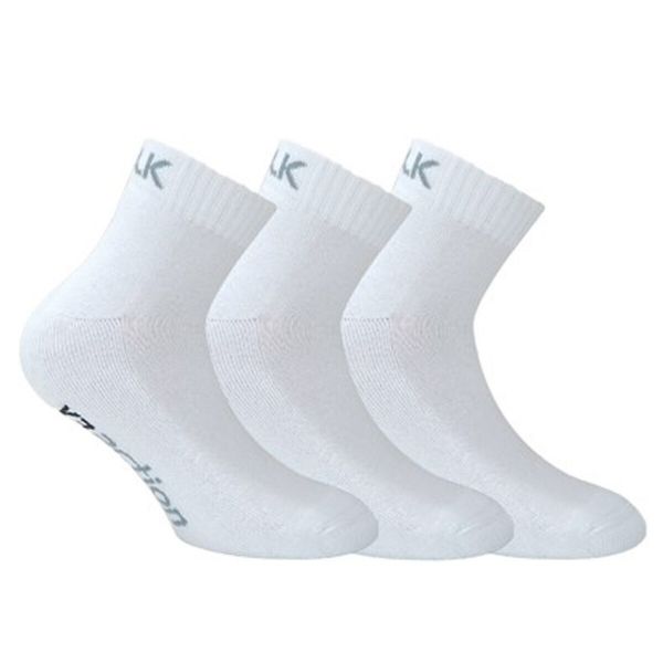 Εικόνα της Walk Ανδρικές Μονόχρωμες Κάλτσες Λευκές 3Pack V17-010101