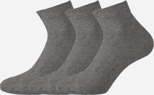 Εικόνα της Walk Ανδρικές Μονόχρωμες Κάλτσες Γκρι 3Pack V16-494949