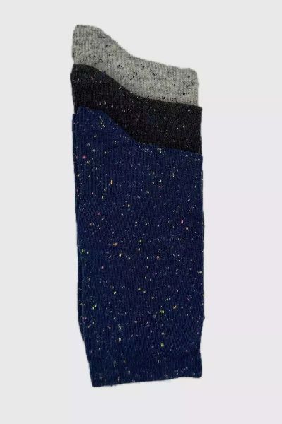 Εικόνα της ME-WE Γυναικείες Κάλτσες Ανθρακί/Γκρι/Σκούρο Μπλε 3Pack 1-2510-1