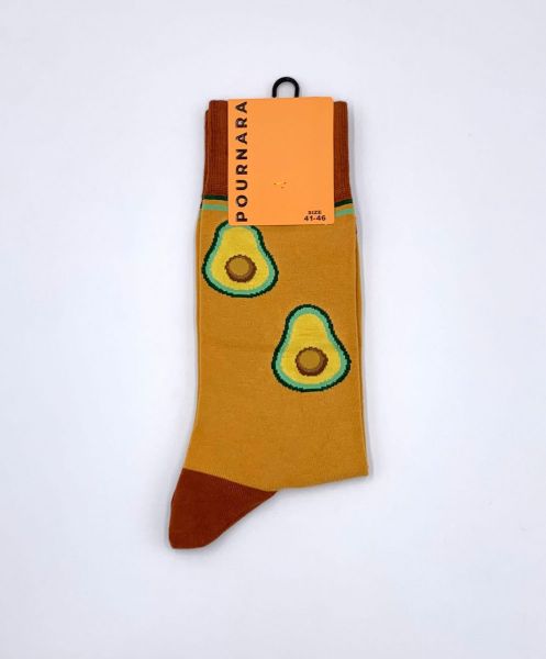 Εικόνα της Pournara Ανδρικές Κάλτσες Πορτοκαλί 3017P