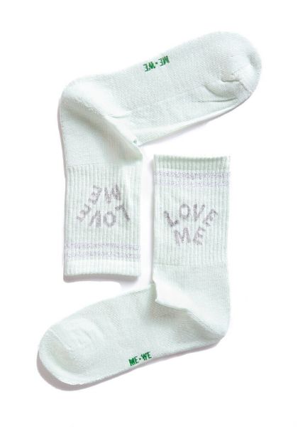 Εικόνα της Me-We 1-3504/Mint Γυναικείες Κάλτσες με Σχέδια Πράσινες