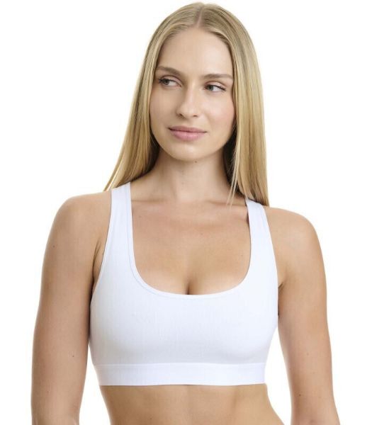 Εικόνα της Walk Γυναικείο Μπουστάκι Λευκό W2251-1_01