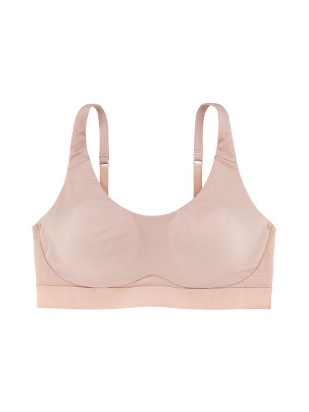 Εικόνα της DORINA REMOVABLE PADS SPORTS BRA FULL CUP, WIRELESS PINK/BEIGE.