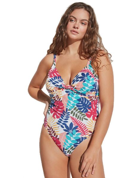 Εικόνα της Gisela Ολόσωμο Μαγιό Πολύχρωμο Εμπριμέ 3/3442