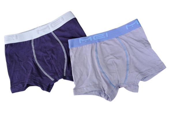 Εικόνα της 2Pack Boxer Mei Βαμβακερά Μπλε/Γκρι.
