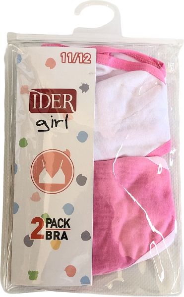 Εικόνα της IDER 2 ΤΕΜΑΧΙΑ παιδικά κοριτσίστικα μπουστάκια χωρίς κούμπωμα, με ρυθμιζόμενες ράντες. Λευκό με φούξια ρέλι & φούξια με λευκό ρέλι.