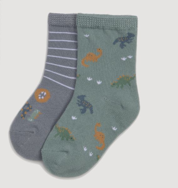 Εικόνα της 2 Pack Ysabel Mora παιδικές κάλτσες ραφ/μέντα με σχέδια.