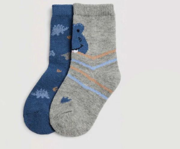 Εικόνα της 2Pack Ysabel Mora Παιδικές Κάλτσες Γκρι/Μπλε.