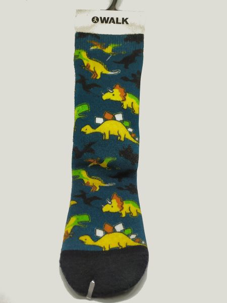 Εικόνα της Walk παιδικές κάλτσες μπλε με πατουσάκια σιλικόνης.