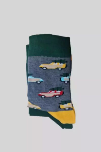 Εικόνα της ME-WE Παιδικές Κάλτσες Γκρι/Πράσινη 2 Ζευγάρια 3-0727