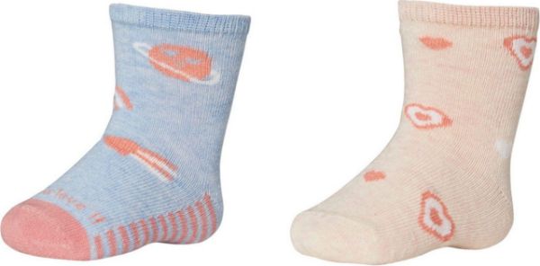 Εικόνα της 2 ΖΕΥΓΗ Ysabel Mora Βρεφικές κάλτσες Σομόν/Σιέλ.